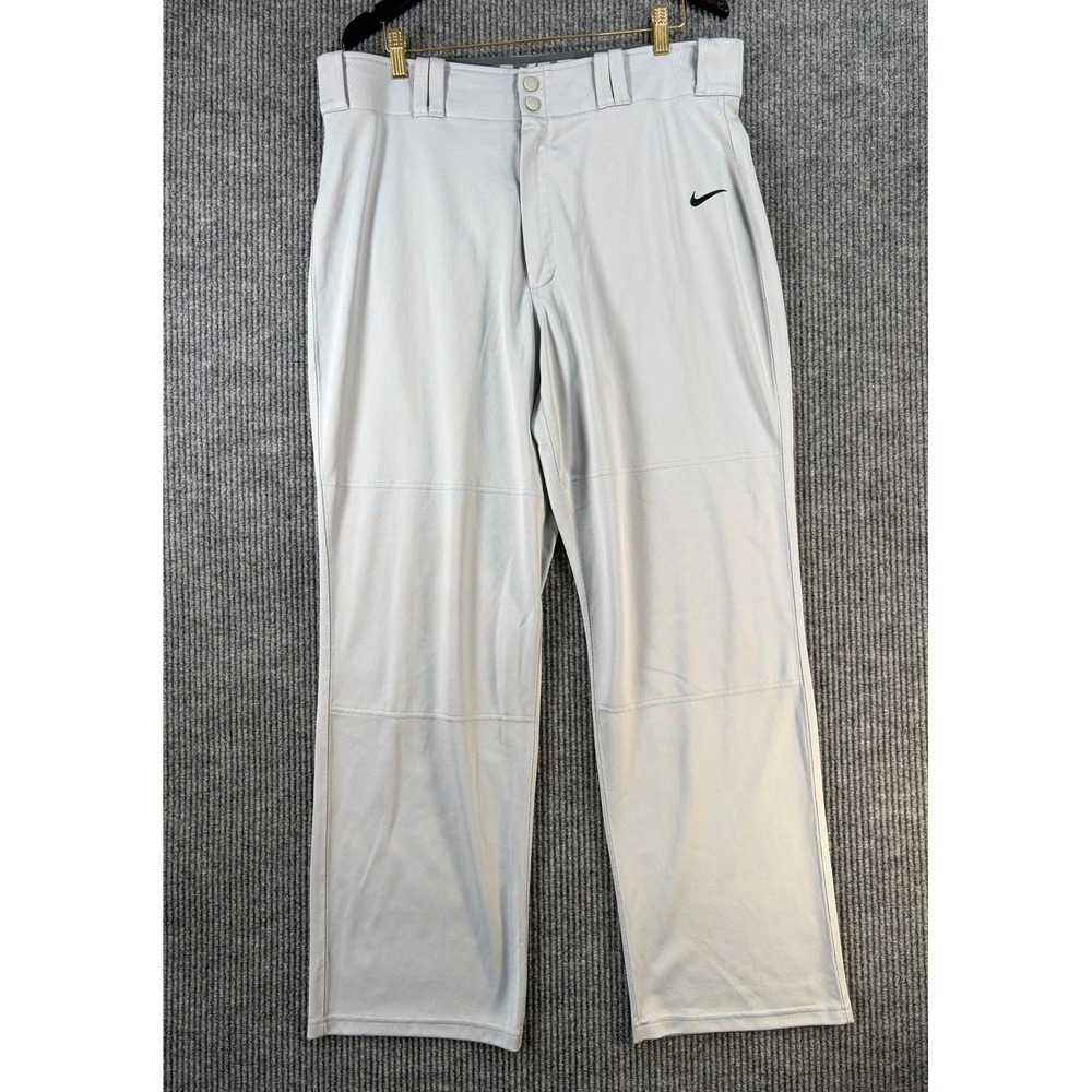Nike Mens Dri-FIT Baseball Pants XXL Grey 578536-052 Athletic Sports Cleat Cut